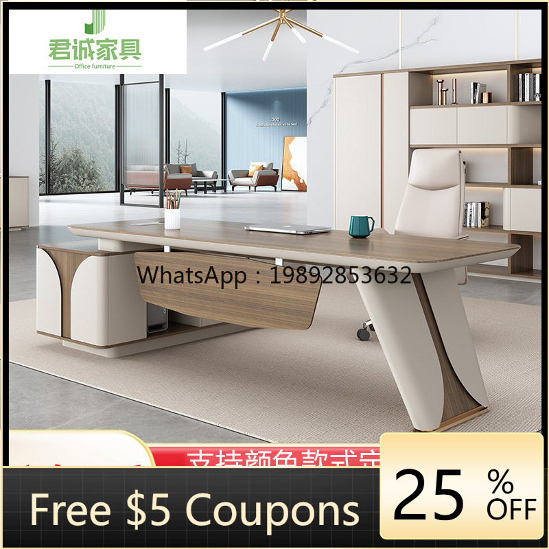 Office Furniture High End - LYY Office Desk Simple Modern Executive
