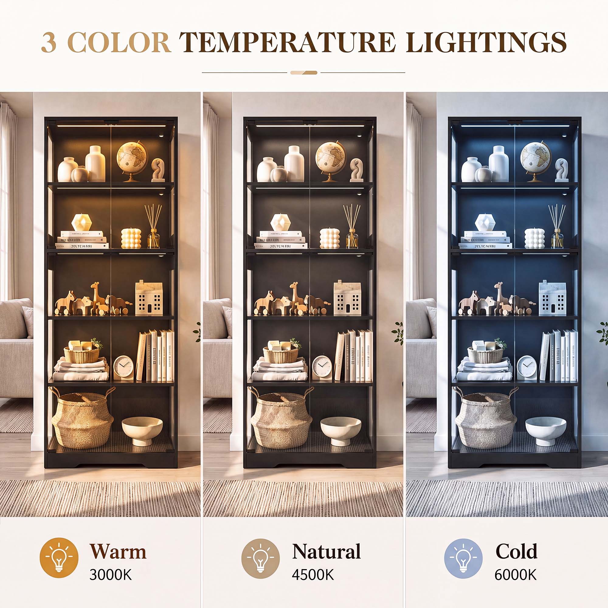 TCGBKAF 5‑Tier Display Cabinet - Office Furniture Home 评论和价格