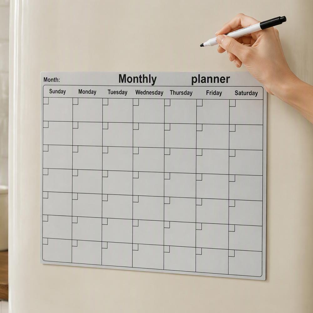 Dry Erase Magnetic Calendar Fo - Magnetic Whiteboard Calendar 评论和价格