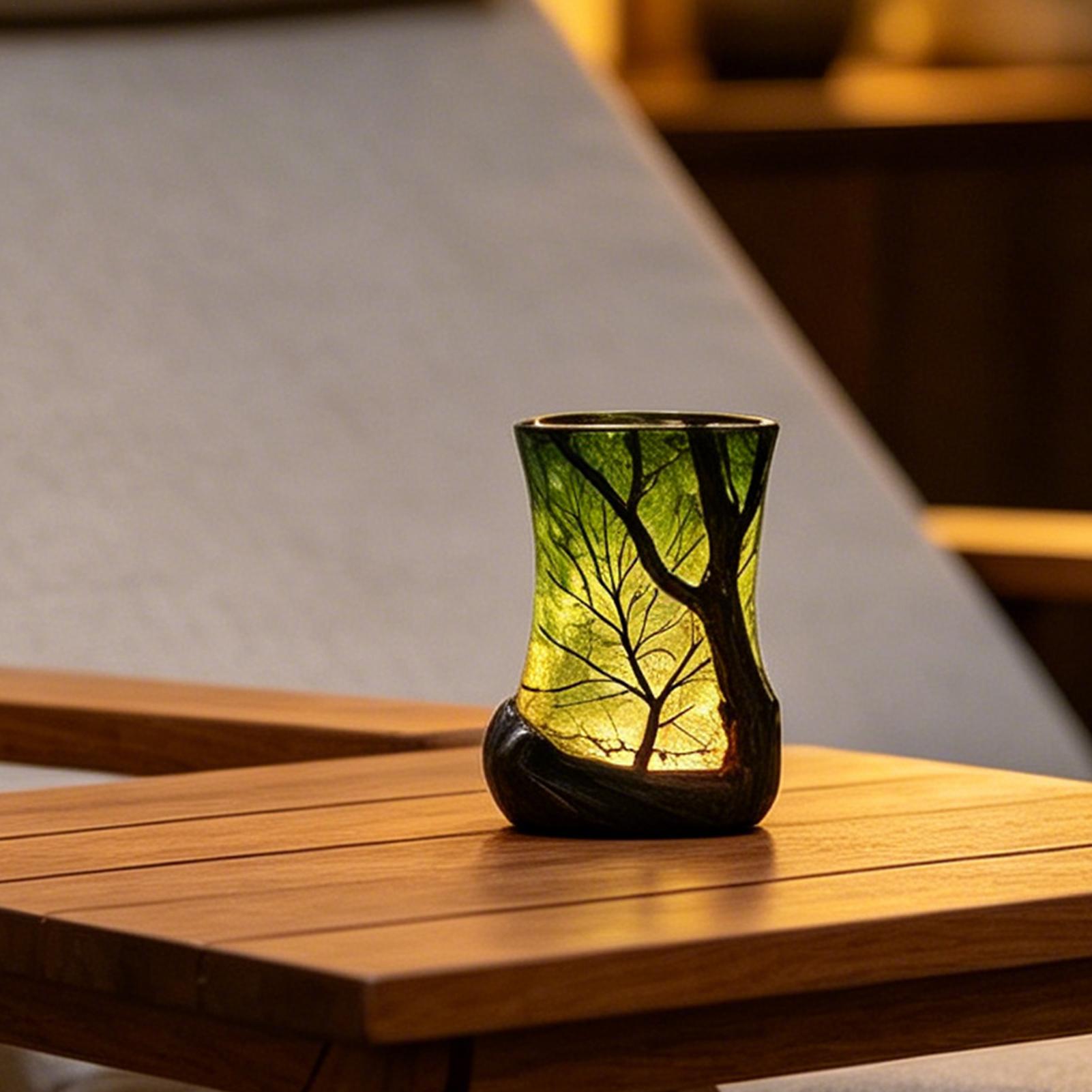 Bedside Table Lamp Forest Nigh - Office Furniture Home 评论和价格