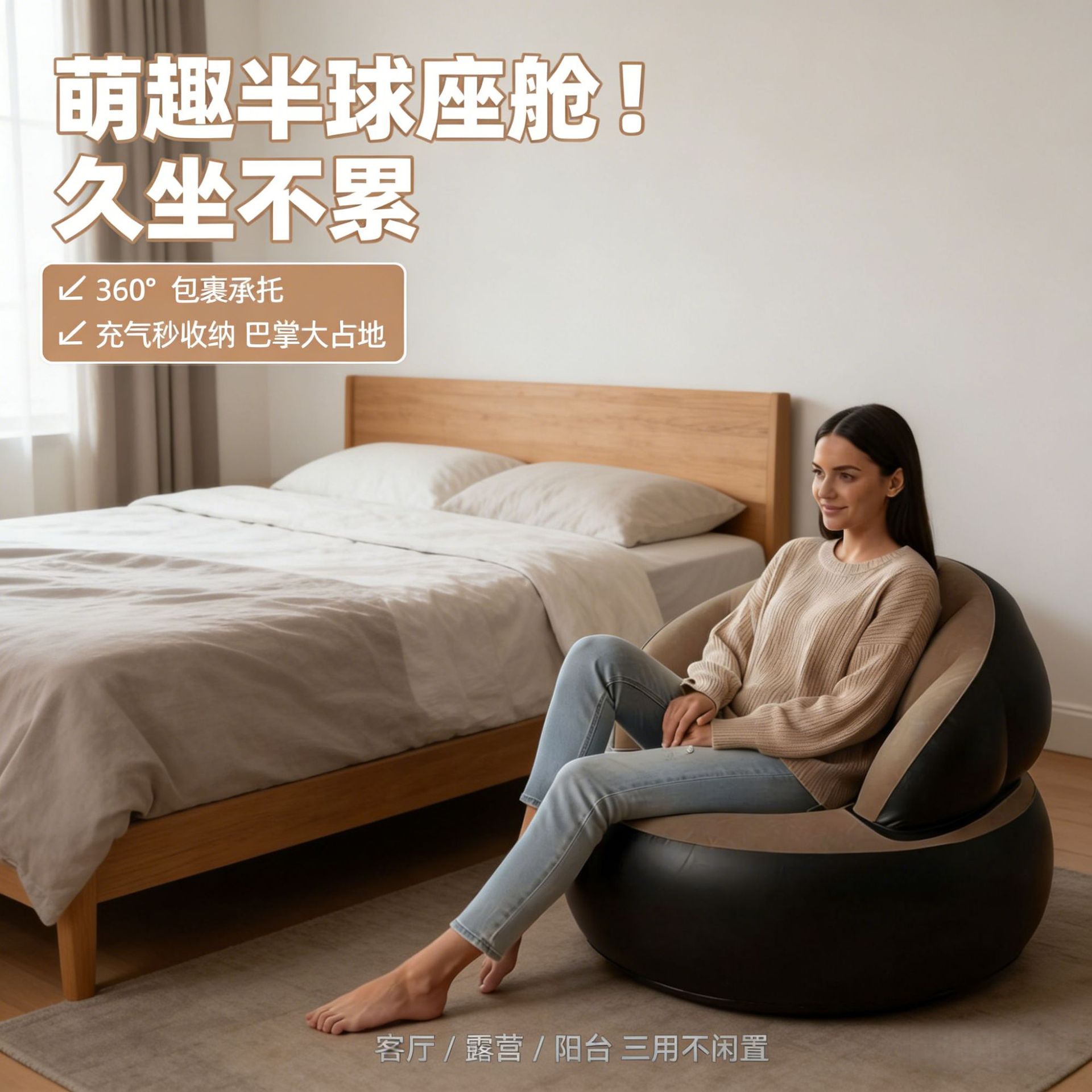 Cross-border inflatable single - Office Furniture Home 评论和价格