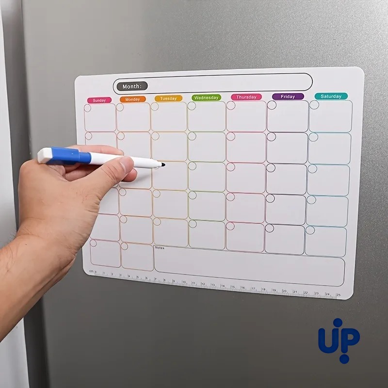 A Refrigerator Magnet ,Monthly - Magnetic Whiteboard Calendar 评论和价格