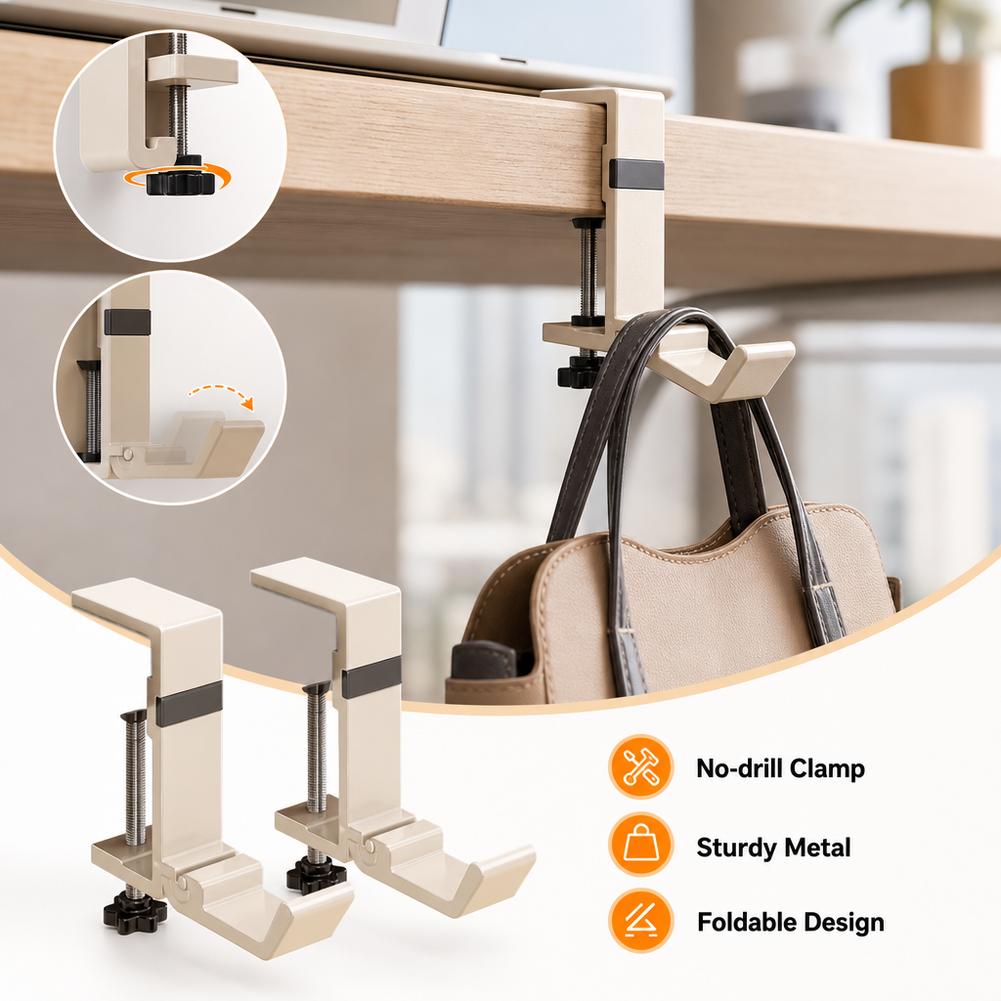 No Drill Foldable Desk Hook  C - Office Furniture Brands 评论和价格