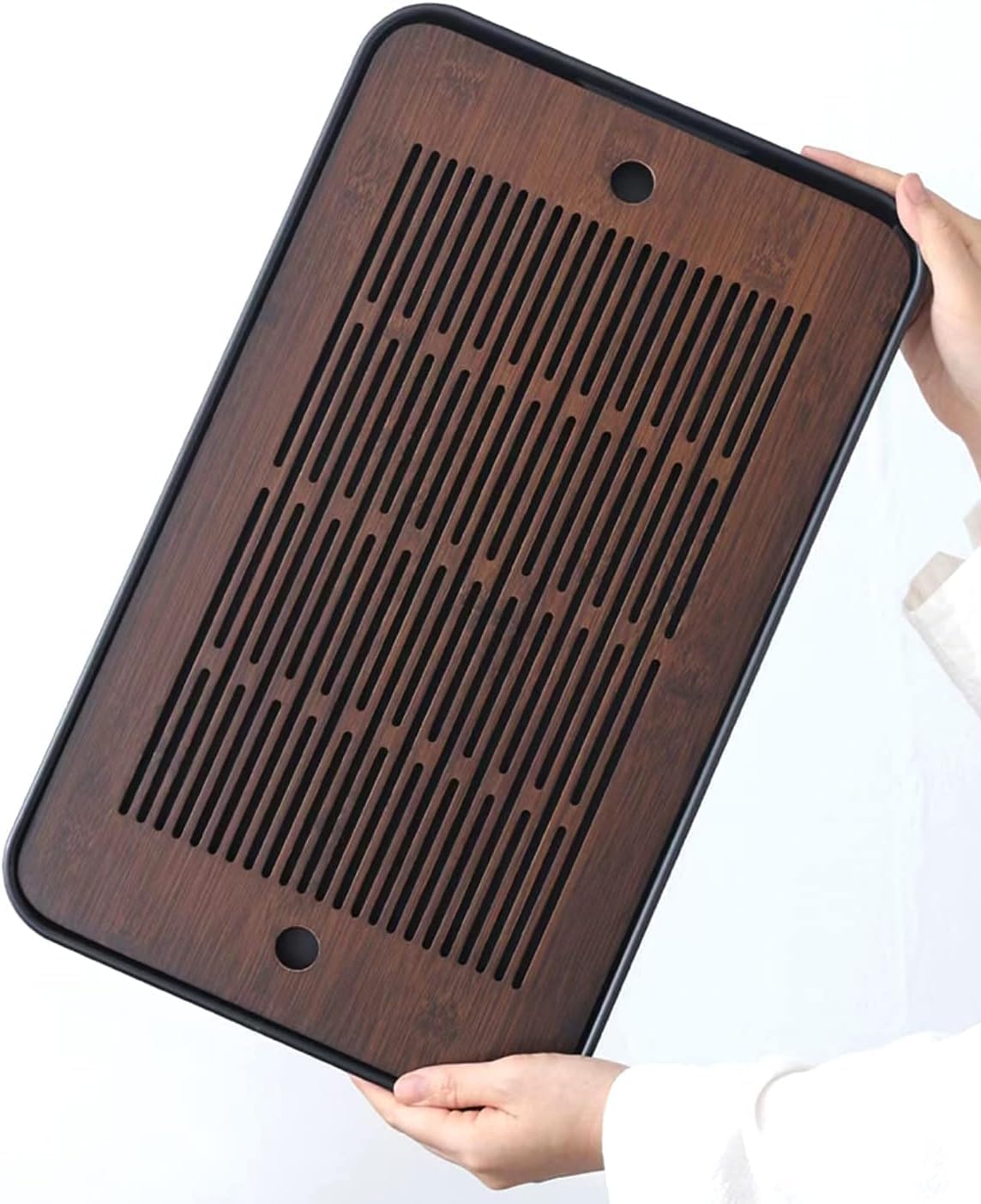 Natural Bamboo Tea Tray with H - Office Furniture Brands 评论和价格